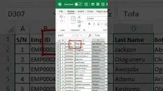 Mouse tricks to Swap 2 columns in Excel 