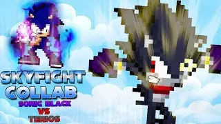Sonic Black Vs Terios (Sprite Animation Collab) #skyfightcollab