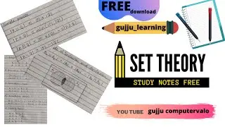 Set Theory full notes download FREE FREE FREE on #gujjucomputervalo