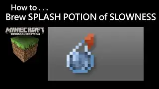 Minecraft Bedrock PE: How to Brew SPLASH POTION of SLOWNESS