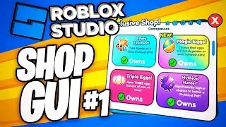 Create a Roblox GUI for a Robux Shop | Roblox Studio Tutorial German
