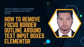 Removing Focus Border Outline in Elementor pro Text Input Boxes (Accessible Approach)