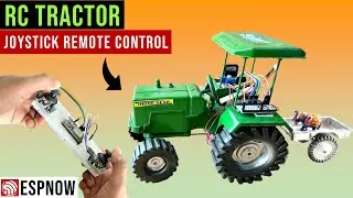 How to make RC Tractor using ESP32-ESPNOW | Joystick remote control 👏🏻