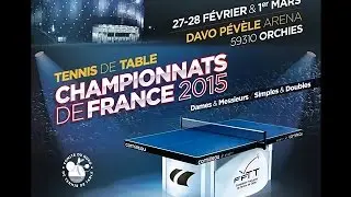 6eme set S.Ouaiche vs A.Mattenet Final championnat de france Tennis de Table 2015 Orchies