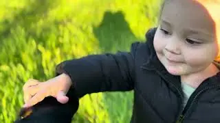 My Daughter's Reaction to a Caterpillar is the CUTEST!!