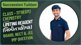 Std 11 Chemistry | Limiting Reagent (સિમીત પ્રકીયક) | Board, NEET & JEE IMP Que | Succession Tuition