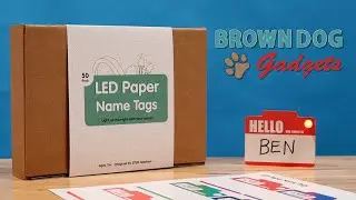 Light-UP LED Paper Name Tags