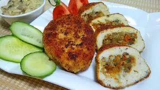 I cook them often instead of cutlets. Homeworkers will appreciate them. Chicken Zrazy with Mushrooms