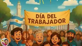DÍA DEL TRABAJADOR 1° de mayo para niños. Día del trabajador animado