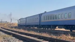 ТЭП33А-0042 скорым поездом Кызылорда-Семей