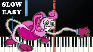 Friday Night Funkin - Mommytime (Playtime Cover) - VS Mommy Long Legs (SLOW EASY PIANO TUTORIAL)