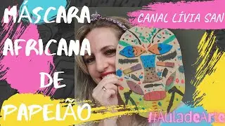 Máscara africana de papelão