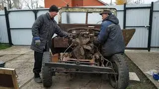 Газ-67. Запуск двигателя Газ-51