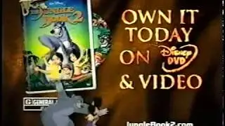 Jungle Book 2 Disney DVD & Video Commercial (2003)