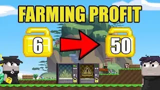 PROFIT DARI FARMING INI CUY!! CUAN SIH INI! 50WL/DAY?🤑 | GROWTOPIA