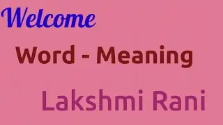 English to Hindi Word Meanings #lakshmi_rani #english #englishspeaking #wordmeaning #englishtohindi