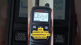 USA heard on the Thunderpole T-X handheld #cbradio 08/09/2024