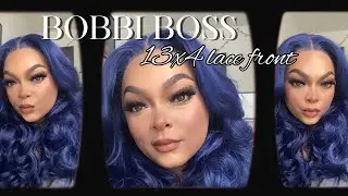 Bobbi Boss 13x4 Blue synthetic Lace Front Wig| Detailed Install