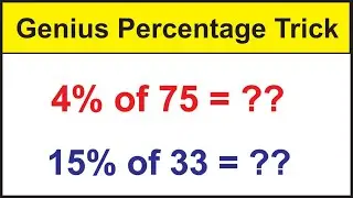 Mental Percentage Trick || Percentage mad easy with this trick || Without Calculator find Percenatge