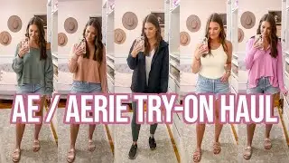 HUGE AMERICAN EAGLE & AERIE TRY-ON HAUL - SUMMER 2020 | Sarah Brithinee