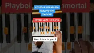 Immortal Playboi Carti (Piano Tutorial)