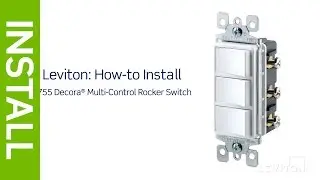 How to Install Leviton 1755 Decora 3-Switch Combination Device
