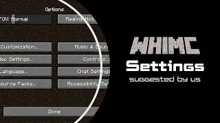 WHIMC Server Suggested Settings