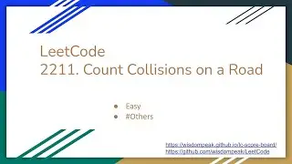 【每日一题】LeetCode 2211. Count Collisions on a Road