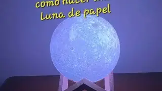 como hacer una Luna de Papel / how to make paper Moon