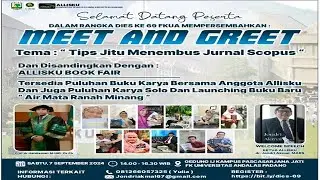 Meet and Greet dengan Tema "Tips Jitu Menembus Jurnal Scopus " Dalam Rangkaian Dies Natalis FKUA 69