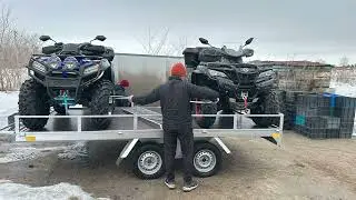прицеп готов с системой балансир, ля 3 квадроциклов
