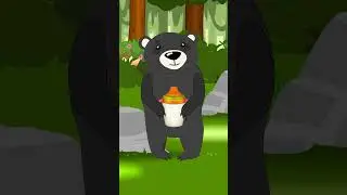 Baby Bear Drinking Milk Green Screen (No Copy Rights)