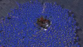 SPLASH ULTRALISK vs 1000 SCVs [STARCRAFT 2 BATTLES]