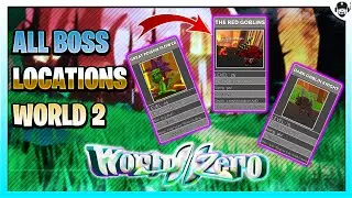 All Boss Locations World 2 | World Zero | ROBLOX