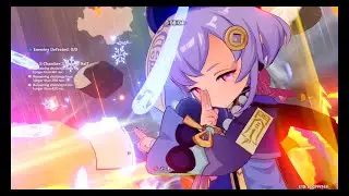 Genshin Impact: Spiral Abyss Floor 5 Before Adventure Rank 25 (Lvl 40 teams vs. Lvl 55 enemies)