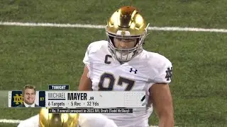 Michael Mayer (Notre Dame TE) vs Ohio State 2022