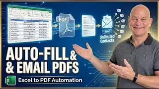 How To Create Fillable PDF's, Automatically Fill Them With Excel Data & Email Unlimited Contacts