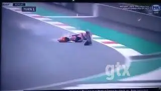 very scary accident free practice motogp mugello 2018