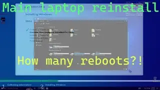Reinstalling my main laptop (timelapse)