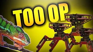 CROSSOUT Gameplay - x3 TURRET+Chameleon Mk2! DEPLOY AND RUN !