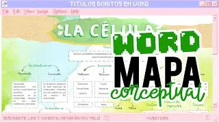 mapa conceptual en word | apunte bonito | mapa conceptual de la célula