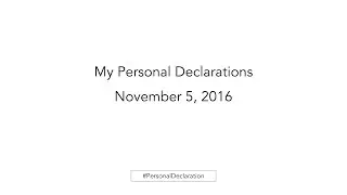 Personal Declarations