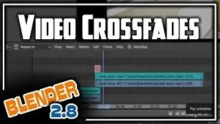Blender 2.8 Video Editing - Video Crossfade