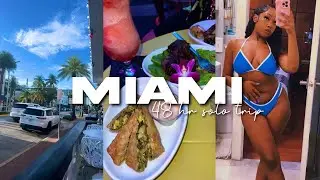 48 HOURS IN MIAMI TRAVEL VLOG | FIRST SOLO TRIP, THEY LOST MY LUGGAGE, & BEACH DAYS
