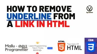 Remove underline from a link (href) in HTML |  Solved