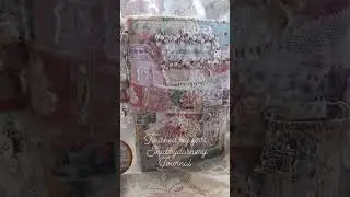 Finished my first Shabbydashery Journal! #happinessincrafting #scrapjournal #shabbychic #diy