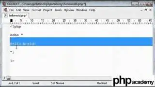 Use Echo Function and Setup Tags - Basic PHP Tutorial [English]