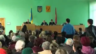 выступления перед сессией Изюмского горсовета