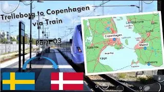 Tralleborg to Copenhagen via Malmö Train Travel Part 03