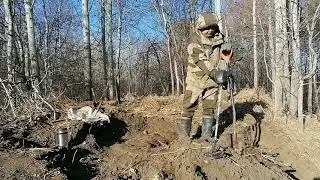 Лачуга/Полиция/Шашлык из картошки/На мангале в лачуге/ Металлокоп.